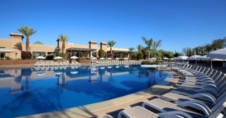 piscine chauffée Marrakech hôtel